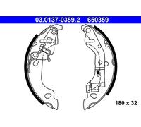 Mâchoires de frein 03.0137-0359.2 ATE pour FIAT PUNTO