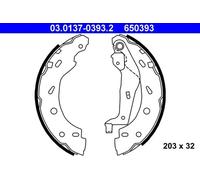 Mâchoires de frein 03.0137-0393.2 ATE pour SMART CITY-COUPE ROADSTER CABRIO
