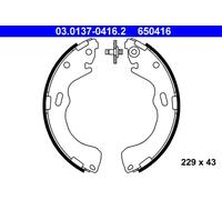 ATE Jeu de mâchoires de frein 03.0137-0416.2 pour Ford, Mazda
