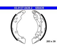 Mâchoires de frein 03.0137-0439.2 ATE pour LANCIA CITROËN PEUGEOT