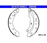 ATE Jeu de mâchoires de frein 03.0137-0446.2 pour PEUGEOT 206 Van/SW/206+ arrière