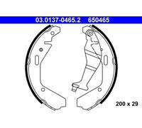 ATE Mâchoires de frein arrière 03.0137-0465.2 pour Opel Agila, Suzuki Ignis, Subaru Justy