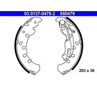 ATE Mâchoires de frein 03.0137-0479.2 pour Fiat, Opel, Lancia, Piaggio, Citroën