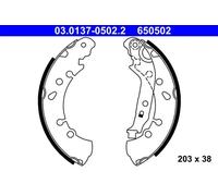 Mâchoires de frein 03.0137-0502.2 ATE pour DAIHATSU TOYOTA