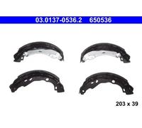 Mâchoires de frein 03.0137-0536.2 ATE pour NISSAN NOTE MICRA IV