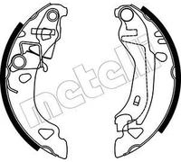 Jeu De Mâchoires De Frein Metelli 53-0070 pour Fiat