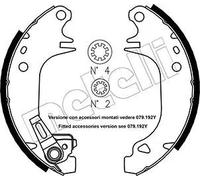Jeu De Mâchoires De Frein Metelli 53-0320Y pour Peugeot