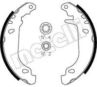 Jeu De Mâchoires De Frein Metelli 53-0345 pour Renault