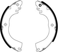 HELLA 8DB 355 022-301 Jeu de mâchoires de frein