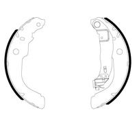 Mâchoires de frein 91084300 TEXTAR pour PEUGEOT CITROËN
