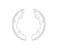 Mâchoires de frein KBS-3402 KAVO PARTS pour KIA HYUNDAI