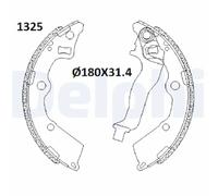 DELPHI Kit mâchoires de frein arrière LS2199
