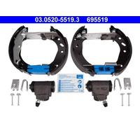 ATE Jeu de mâchoires de frein 03.0520-5519.3 arrière 32 mm prémontées pour Ford, Mazda