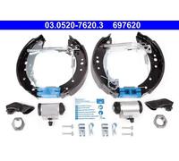 ATE Jeu de mâchoires de frein 424202 PEUGEOT 1007 KM_ 2005-0 1.4L Hatchback