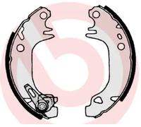 Mâchoires de frein S 61 513 BREMBO pour PEUGEOT CITROËN