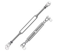 Mâchoires et tendeurs en acier inoxydable 304, 2 pièces, M5 M6 M8 M10 M12 M14 M16 for tendre la chaîne de câble(M8)