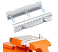 Mâchoires magnétiques pour étau 150 mm - Mâchoires de protection en aluminium avec rainure en V, antidérapantes, puissantes et précises, accessoires d’établi pour le métal, le bois et le bricolage