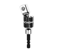 MACHOMAN Extension d'Adaptateur Oscillant à Douille Pivotante 1/2"Dr. Joint Universel Rotatif 1/4" Hexagonal Extension Électrique