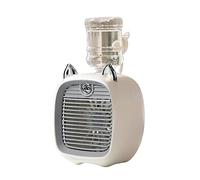 MACHSWON 3 vitesses ventilateur portable gris, gris de 190 ml d'évaporation évaporative, ventilateur de refroidisseur d'air personnel rechargeable USB