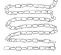 MACHSWON Chaîne en Plastique 10 m x 6 mm - Sécurité Pour Poteaux Routiers, Isolation Pour Installations de Transport, Clôture de Jardin Décorative - Blanc