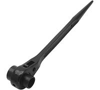 MACHSWON Clé d'échafaudage à cliquet 10 mm x 12 mm noire à dégagement rapide Clé d'échafaudage en acier Clé à double douille