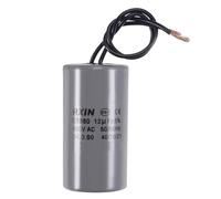 MACHSWON Condensateur de démarrage CBB60 12 uF 450 V AC 50/60 Hz Cylindre 38 x 70 mm 40/70/21 avec 2 fils pour unité AC, démarrage de moteur ou pompe de piscine, condensateur d'air, blanc