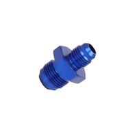 MACHSWON Connecteur universel pour tuyau de carburant et d'huile de voiture AN6 mâle vers AN8 mâle évasé raccord de tuyau adaptateur en alliage d'aluminium bleu