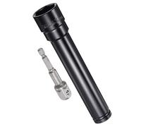 MACHSWON Ensemble d'accessoires pour douilles 1/2" - 30 mm de profondeur - 6 pans - Longueur : 20,3 cm - Adaptateur de tige hexagonale de 6,35 mm