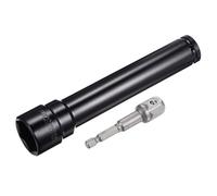 MACHSWON Ensemble d'accessoires pour douilles 1/2" 32 mm de profondeur 6 pans de 20,3 cm de long et adaptateur de tige hexagonale de 6,35 mm