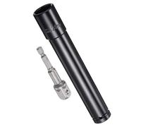 MACHSWON Ensemble d'accessoires pour douilles 1/2" de 24 mm de profondeur, 6 pans de 20,3 cm de long et adaptateur de tige hexagonale de 6,35 mm