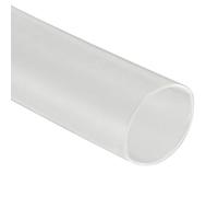 MACHSWON Gaine thermorétractable Ø 4 mm, largeur plate 7 mm, rapport 2:1, manchon de câble électrique gainable 1 m - Transparent