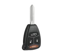 MACHSWON KOBDT04A Télécommande de rechange à 4 boutons pour Chrysler 300 Dodge Avenger Charger pour Jeep avec clé de porte Noir