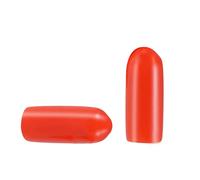 MACHSWON Lot de 10 capuchons en caoutchouc pour tube rond en PVC 14 mm (ID 14 mm) - Rouge