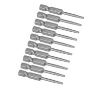 MACHSWON Lot de 10 embouts de tournevis Torx magnétiques T8, tige hexagonale de 6,35 mm, longueur 5,1 cm S2, kit d'outils de tournevis de sécurité inviolables
