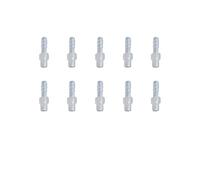 MACHSWON Lot de 10 raccords cannelés en plastique pour tuyau Pagoda 4,1 mm - Adaptateur fileté externe M6 - Connecteur droit pour carburant, gaz, liquide, air