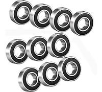 MACHSWON - Lot de 10 roulements à billes à rainure profonde scellés en caoutchouc, 12 mm x 28 mm