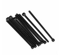 MACHSWON Lot de 10 vis à tête hexagonale M3 x 70 mm, filetage complet, alliage d'acier de qualité 12,9, finition oxyde noir, vis à six pans creux