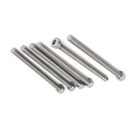MACHSWON Lot de 10 vis à tête hexagonale M5 x 80 mm en acier inoxydable 304