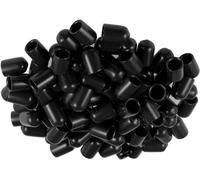 MACHSWON Lot de 100 embouts ronds en caoutchouc vinyle pour protéger les vis, tubes, câbles, fils, 8 mm, etc