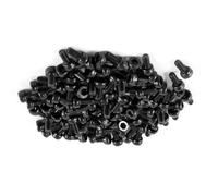 MACHSWON Lot de 100 vis à tête hexagonale M2,5 x 5 mm, filetage complet, alliage d'acier de qualité 12,9, finition oxyde noir, vis à six pans creux