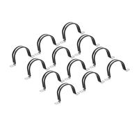 MACHSWON Lot de 12 colliers de serrage de 60 mm, colliers de serrage isolés en caoutchouc en acier inoxydable 304 en forme de U pour tuyau métallique
