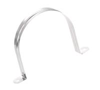 MACHSWON Lot de 12 colliers de tuyau rigides de 110 mm (4,3 pouces) avec 2 trous, U en acier inoxydable 201, pour câble, conduit, tendeur de tube, support de tuyau