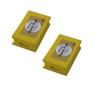 MACHSWON Lot de 2 blocs de ponçage diamant grain 800 - Tampon de polissage à la main - Jaune galvanisé - Pour pierre, céramique, verre