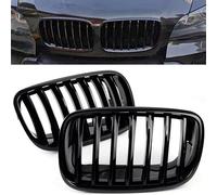 MACHSWON Lot de 2 calandres avant en ABS noir brillant pour BMW X5 E70 X6 E71 2006 2008 2009 2010 2011 2012 2013