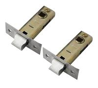 MACHSWON Lot de 2 loquets à mortaiser tubulaires plats en acier inoxydable 45 mm