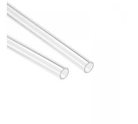 MACHSWON Lot de 2 tubes ronds en acrylique rigide transparent pour modèles d'éclairage, plomberie, aquarium, loisirs créatifs - 10 mm x 12 mm x 25,4 cm (DI x DE x DE)