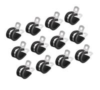 MACHSWON Lot de 24 colliers de serrage de câble de 14 mm, colliers de serrage isolés rembourrés en caoutchouc en acier inoxydable 304 en forme de R pour tuyau métallique