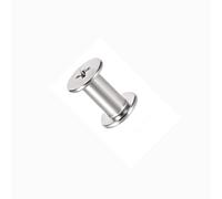 MACHSWON Lot de 25 vis Chicago femelles de 4 x 8 mm pour trou de 5 mm de diamètre - Vis cruciformes en acier au carbone pour travail du cuir, kits de scrapbooking, réparation de meubles et travaux