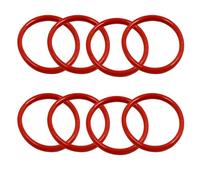 MACHSWON Lot de 30 joints toriques en silicone 80 mm de diamètre extérieur 73 mm de diamètre intérieur 3,5 mm de largeur Rouge
