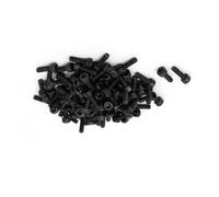 MACHSWON Lot de 30 vis à tête hexagonale M4 x 8 mm, filetage complet, alliage d'acier de qualité 12,9, finition oxyde noir, vis à six pans creux